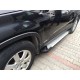 Бокові пороги Allmond Grey (2 шт., алюм.) 2010-2013 для Kia Sorento XM рр