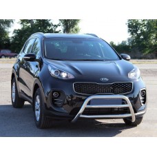 Кенгурятник WT023 (нерж) для Kia Sportage 2015-2021 рр