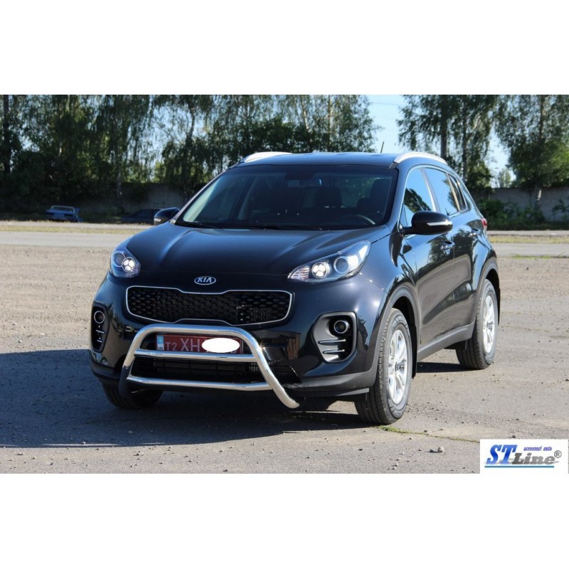 Кенгурятник WT023 (нерж) для Kia Sportage 2015-2021 гг