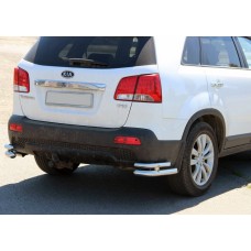 Задні подвійні куточки AK003-подвійний (нерж.) для Kia Sorento XM 2009-2014 рр