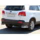 Задні подвійні куточки AK003-подвійний (нерж.) для Kia Sorento XM 2009-2014 рр