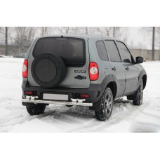 Задня дуга AK015 (нерж.) для Chevrolet Niva
