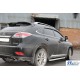 Бокові пороги RedLine Black (2 шт, алюміній) для Lexus RX 2009-2015 рр