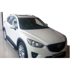 Бокові пороги RedLine V1 (2 шт., Алюміній) для Mazda CX-5 2012-2017рр