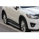 Бокові пороги KB001 (нерж) 60 мм для Mazda CX-3 2015- рр