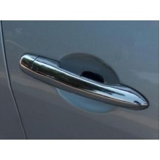 Накладки на ручки (4 шт, нерж) Carmos - турецька сталь для Renault Megane II 2004-2009 рр