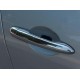 Накладки на ручки (4 шт, нерж) Carmos - турецька сталь для Renault Megane II 2004-2009 рр