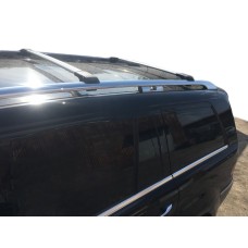 Перемычки на рейлинги под ключ WingBar (2 шт) до 110 см, Черный для Mercedes GL сlass X164