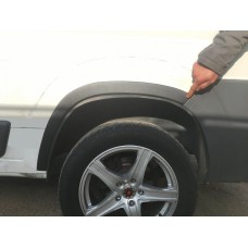 Накладки на арки (4 шт, чорні) ABS-Пластик (2006-2014) для Fiat Ducato рр