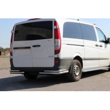 Задні куточки AK003-Double (2 шт, нерж) для Mercedes Vito W639 2004-2014 рр