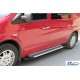 Боковые пороги Line (2 шт., алюм.) для Mercedes Vito W638 1996-2003 гг