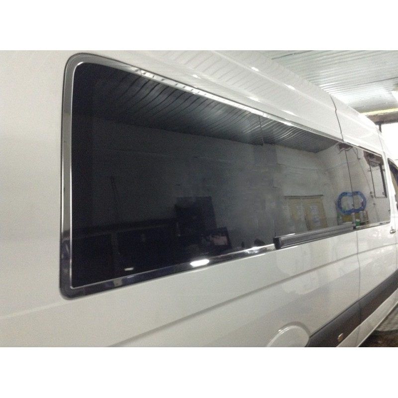 Повне окантування скла (нерж.) для Volkswagen Crafter 2006-2016 рр
