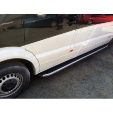 Бокові пороги Fullmond (2 шт., алюм) Long/ExtraLong для Volkswagen Crafter 2006-2016 рр