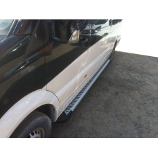 Бокові пороги Line (2 шт., Алюміній) Середня база для Mercedes Sprinter W906 2006-2018 рр