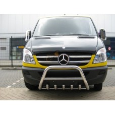 Кенгурятник WT003 (нерж.) 51мм, без напису для Mercedes Sprinter W906 2006-2018 рр