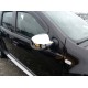 Накладки на дзеркала (2 шт) V-2 Carmos - Хромований пластик для Renault Logan MCV 2005-2013 рр