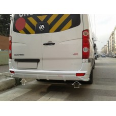 Накладка на задний бампер V1 (под покраску) для Mercedes Sprinter W906 2006-2018 гг