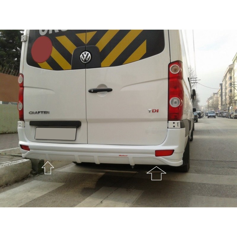 Накладка на задний бампер V1 (под покраску) для Mercedes Sprinter W906 2006-2018 гг