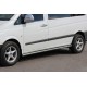 Бічні труби BB001 (2 шт., нерж.) d60, Коротка/Середня бази для Mercedes Vito W639 2004-2014 рр