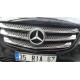 Накладки на решітку 2014-2020 (5 шт, нерж) Carmos - Турецька сталь для Mercedes Vito / V-class W447 2014- рр