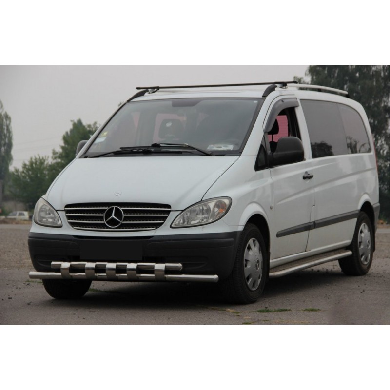 Губа нижняя Shark ST015 (нерж) для Mercedes Viano 2004-2014 гг