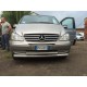 Губа нижняя двойная ST014 (нерж) 60/48мм для Mercedes Viano 2004-2014 гг