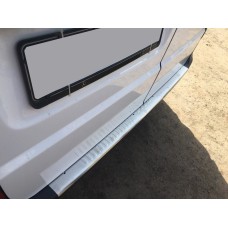 Накладка на задній бампер з загином (Omsa, нерж.) Матовий для Mercedes Vito W639 2004-2014 рр