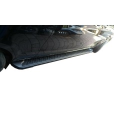 Бокові пороги Allmond Black (2 шт., Алюміній) Довга (ExtraLong) для Mercedes Vito / V-class W447 2014- рр