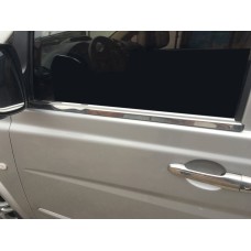 Молдинги стекол (2 шт., нерж) Carmos - Турецька сталь для Mercedes Vito W639 2004-2014 рр