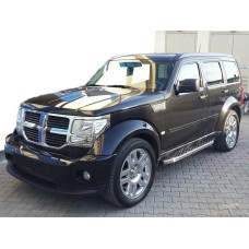 Бокові пороги BlackLine (2 шт., алюміній) для Dodge Nitro 2007- рр