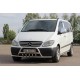 Кенгурятник WT004-Plus з вусами (нерж.) для Mercedes Vito W639 2004-2014 рр
