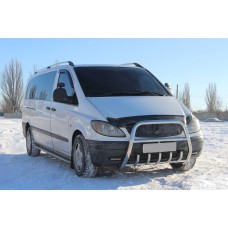 Кенгурятник XL-WT025 (нерж.) для Mercedes Vito W639 2004-2014 рр