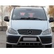 Кенгурятник WT003 з вусами (нерж.) для Mercedes Vito W639 2004-2014 рр