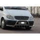 Кенгурятник WT003 з вусами (нерж.) для Mercedes Vito W639 2004-2014 рр