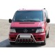 Кенгурятник із вусами WT002 Plus (нерж.) для Mercedes Vito W638 1996-2003 рр