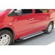 Боковые пороги Line (2 шт., алюм.) для Mercedes Vito W638 1996-2003 гг