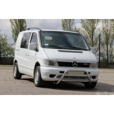 Кенгурятник WT022 (нерж.) для Mercedes Vito W638 1996-2003 рр