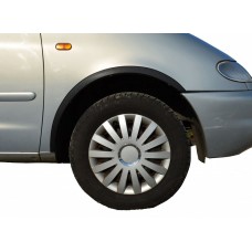 Накладки на арки (4 шт, чорні) для Jaguar X-Type