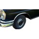 Накладки на арки (4 шт, нерж) для Mercedes W108