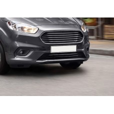 Накладки на бампер OmsaLine (2018-2025, 2 шт, нерж) для Ford Courier рр