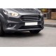 Накладки на бампер OmsaLine (2018-2025, 2 шт, нерж) для Ford Courier рр