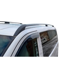 Рейлинги черные Elite (пласт. ножки.) Длинная база (EXTRALONG) для Mercedes Vito W639 2004-2014 гг