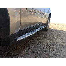 Боковые пороги OEM (2 шт., алюминий) для Mercedes ML W164