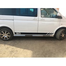 Бічні труби (2 шт., нерж) 60мм, Довга база для Volkswagen T5 2010-2015 рр