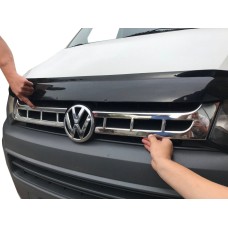 Накладки на решетку (Carmos, 2 шт, нерж.) для Volkswagen T5 2010-2015 гг