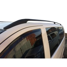 Рейлинги черные DDU (пласт. ножки.) Длинная база (EXTRALONG) для Mercedes Vito W639 2004-2014 гг