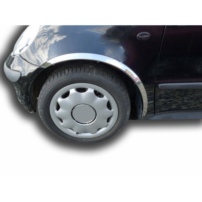 Накладки на арки (4 шт, нерж) для Mercedes A-сlass W168 1997-2004 гг