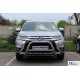 Кенгурятник WT003 (нерж.) для Mitsubishi Outlander 2012-2021 рр