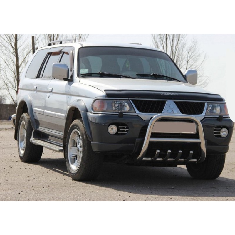 Кенгурятник QT006 (нерж) для Mitsubishi Pajero Sport 1996-2007 рр