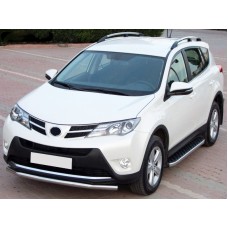 Бокові пороги BlackLine (2 шт, алюміній) для Toyota Rav 4 2013-2018 рр